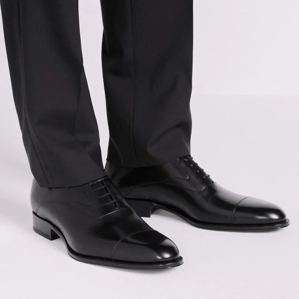 Dior | Shoes | Dior Timeless Derby Black Leather Dress Shoes  display picture 1